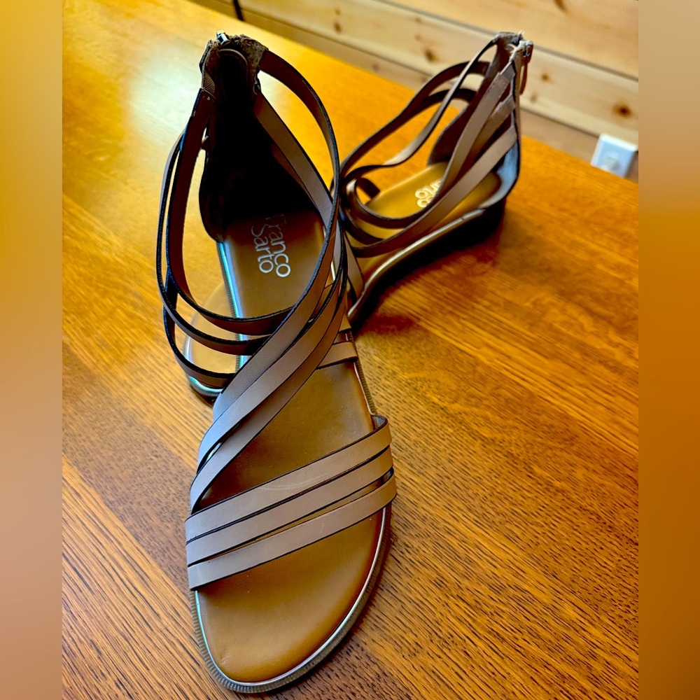 Franco Sarto Women's Brown Strappy Sandals